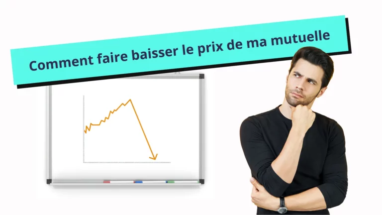 Un homme réfléchie à comment réduire le prix de sa mutuelle santé.