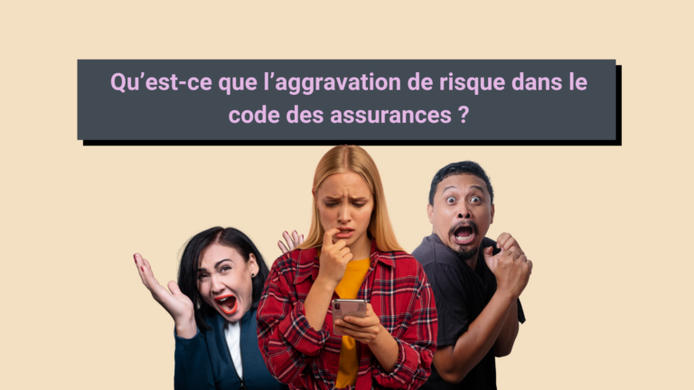 Trois personnes ayant peur de l'aggravation de risque dans le code des assurances.